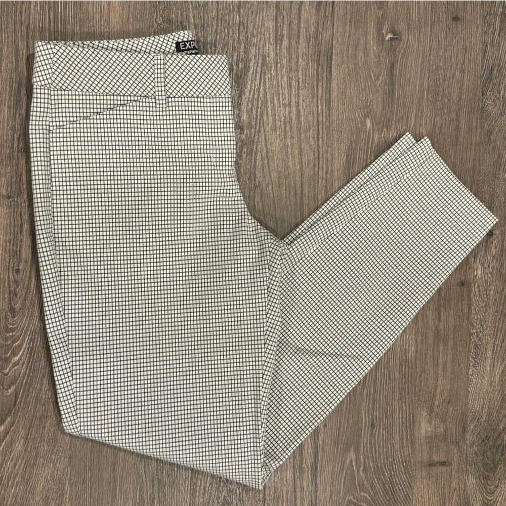 Express Black and White Patterned Dress Pants Size XXS